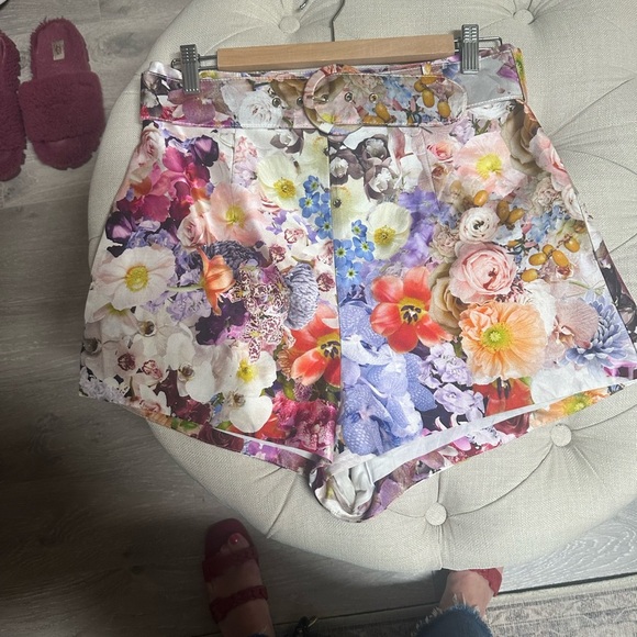 Zimmermann Multicolor Flower Belted Shorts - Picture 3 of 7